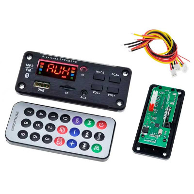 MP3/radio SD/USB module with 2x25W remote control